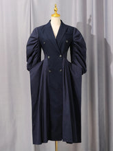 Luxury Balloon-Sleeves Longline Coat